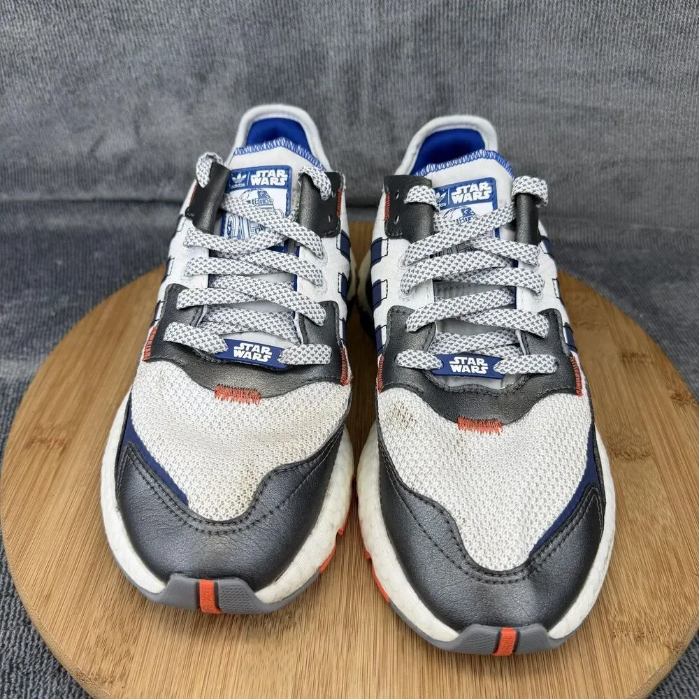 Adidas Nite Jogger Star Wars Shoes Mens Size 6.5 White Running Sneakers FV8040